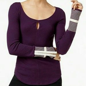 Free People Stripped cuff thermal XS